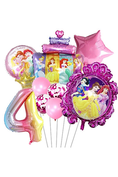 Choice مجموعة واحدة من بالونات حورية البحر الأميرة سندريلا بيل رقم 4 مقاس 32 ...