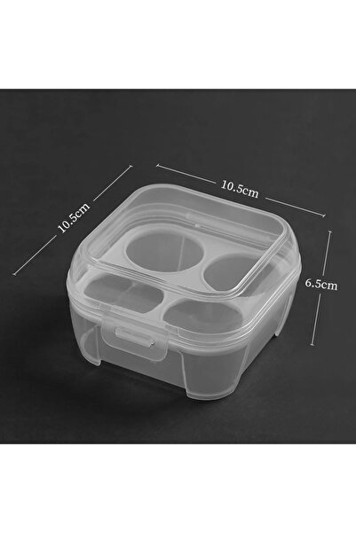 Choice صندوق تخزين بيض محمول مقاوم للصدمات من 4 شبكات، حاوية تخزين 3/4/8 شبكات، حامل بيض، منظم مطبخ شفاف