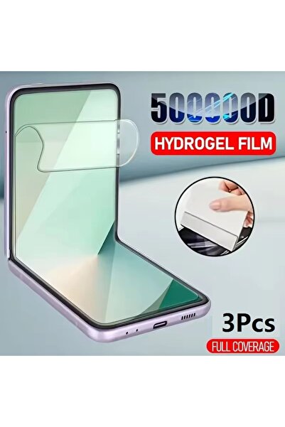 Choice5 3 قطع من فيلم هيدروجيل لهاتف جالاكسي زد فليب 6، 3 قطع من فيلم جل كامل...
