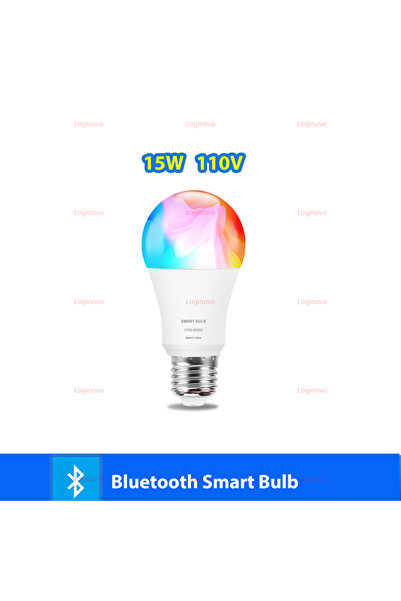 Choice مصباح LED بتقنية بلوتوث/واي فاي، 15 واط، 110 فولت، قاعدة E27، 15 واط، ...