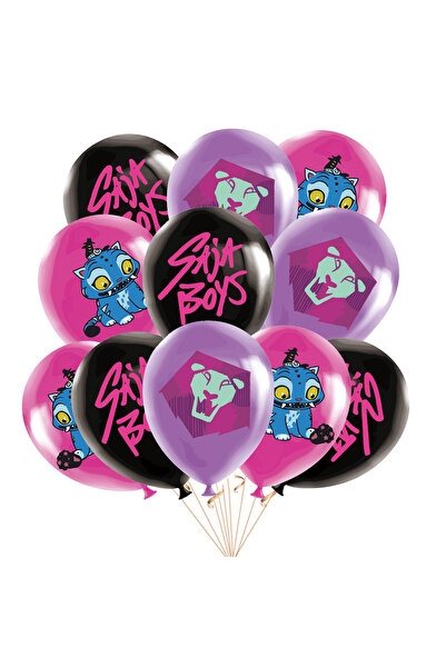 Miniso بالونات أخرى - 18 قطعة من بالونات ساجا بوي ديمونز هانتي لتزيين حفلات أ...