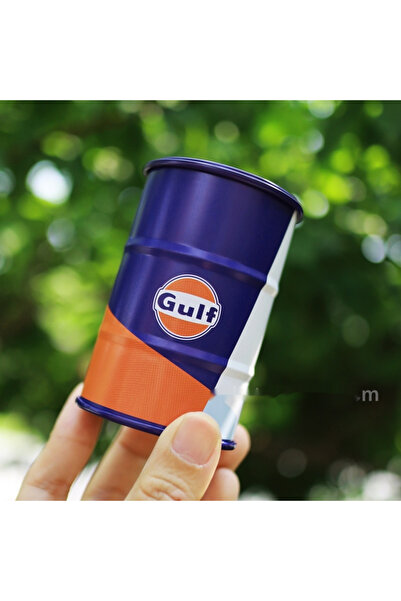 Choice نموذج برميل زيت مصغر إبداعي من GulfC، مشهد سطح مكتب، تخزين صفائح حديدية، لعبة صغيرة عصرية D