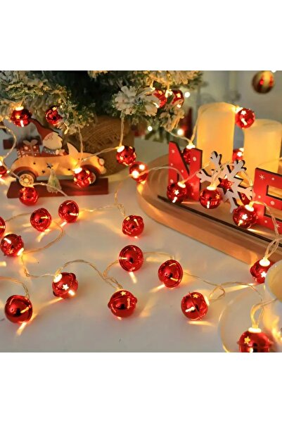 Choice 3M20ELD أبيض دافئ قطعة واحدة من أجراس الكريسماس الحمراء والخضراء سلسلة...