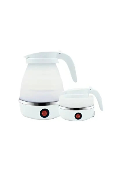 Choice EU WHITE Electric Kettle Mini Foldable Water Heater 600ml Home Hot Water Kettle Portable Kitchen Ket