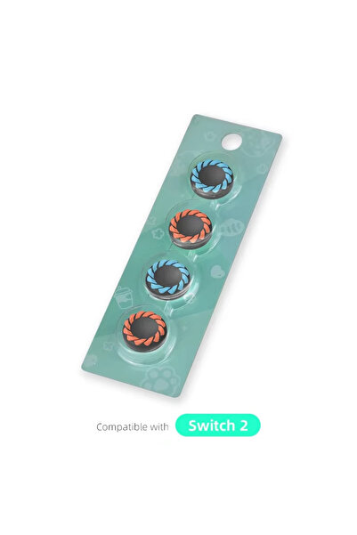 Choice أغطية قبضة الإبهام السيليكونية ORBU4 DATA FROG لوحدة تحكم Switch 2 Joy...