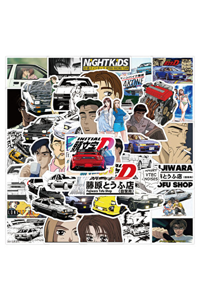 Choice 50 قطعة، 10/30/50 قطعة، ملصقات Initial D، للكمبيوتر المحمول، الثلاجة، ...