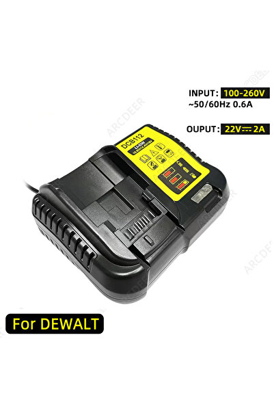 Choice1 شاحن بطارية أمريكي DCB112 بديل لشاحن Dewalt 12 فولت 20 فولت، قابس الا...