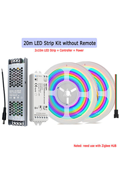 Choice مجموعة 20 مترًا بدون جهاز تحكم عن بعد 10 أمتار 20 مترًا من Tuya Zigbee...