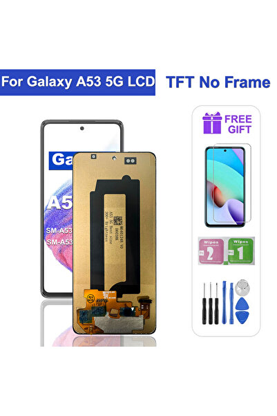choice2 شاشة TFT OLED/TFT LCD عالية الجودة بدون إطار، متوافقة مع A53 5G، شاشة...