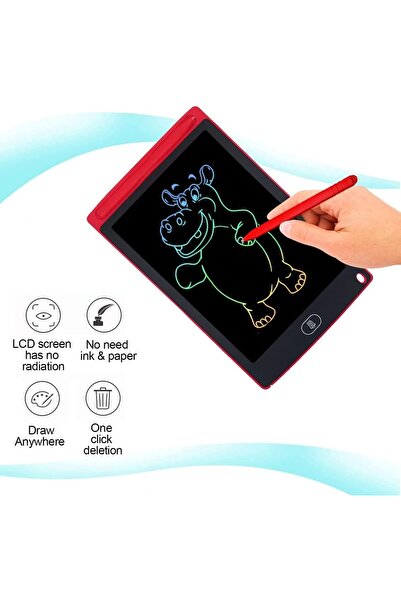 genernic 8.5 Inch LCD Writing Tablet Erasable Doodle Pad Drawing Board Kids Educational Learning Toy Red
