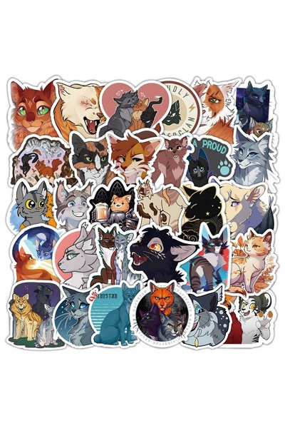 Choice 50 قطعة من ملصقات قطط الساموراي المحاربين والقطط وملصقات جرافيتي وحافظ...