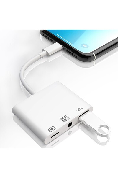 Choice لمحول كاميرا USB 3.0 OTG من النوع c، محول OTG، مقبس سماعة رأس 3.5 مم، بطاقة صوت صوتية، Ke