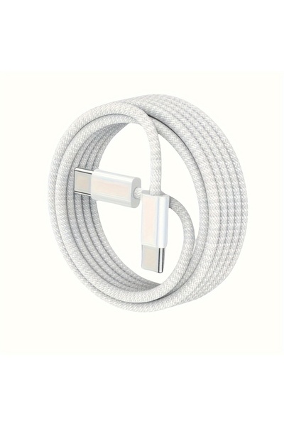 Choice 1 متر رمادي 1 قطعة 60 واط لكابل USB C إلى iPhone 16 كابل شحن من النوع C إلى النوع C سلك شاحن سريع للآيفون