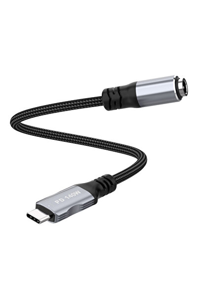 Choice كابل تمديد محول تيار مستمر أنثى 235 مم إلى مدخل USB C ذكر من النوع C D...