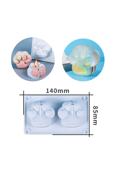 Choice قالب شمعة سيليكون على شكل بطة صفراء صغيرة ثلاثية الأبعاد من Paw DIY قا...