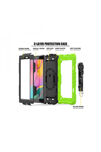 byhodi Samsung Galaxy T290 Tab a 8 Case Pars Tablet Cover - Green