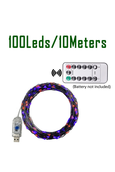 Choice سلسلة أضواء خرافية بطول 10 أمتار، 100 مصباح LED، 100/200 مصباح LED، سل...