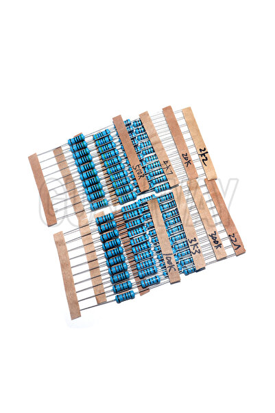 Choice 0.5W 10R-1M 300PCS 300PCS 10R-1M Ohm 1/4W 1/2W 1W Resistance Set 1% Me...