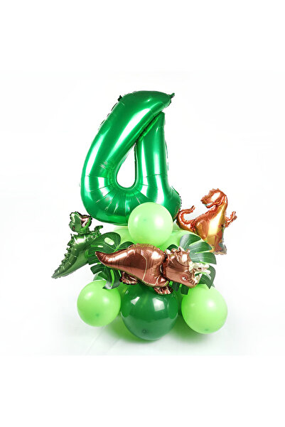 Choice كما هو موضح في الصورة، مجموعة بالونات ديناصور رقم 4 مكونة من 21 قطعة، ...