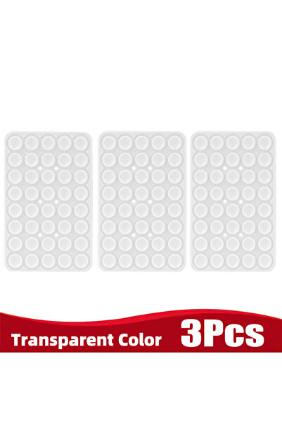 Choice حامل هاتف شفاف من السيليكون مكون من 3 قطع، حامل هاتف متعدد الوظائف، ثا...