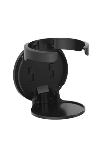 Choice Black 1 Pcs Wall-Mounted Fold Out Round Cup Holder Self-Adhesive Multipurpose Plastic Bottle Rack Sp