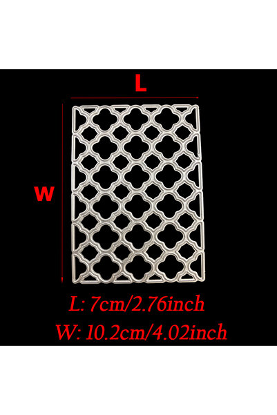 Choice قوالب القطع، قوالب القطع ذات الإطار المستطيل الشبكي، قوالب القطع المعدنية الخلفية لألبومات سكرابوكينغ DIY