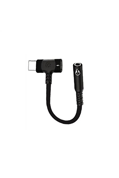 Choice سماعات أذن ومحول شحن 2 في 1 باللون الأسود، محول صوت بمقبس 3.5 ملم، محول صوت مزدوج الرأس من النوع C