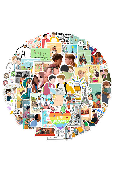 Choice 50 قطعة من ملصقات جرافيتي Heartstopper للبرامج التلفزيونية، حقيبة سفر،...