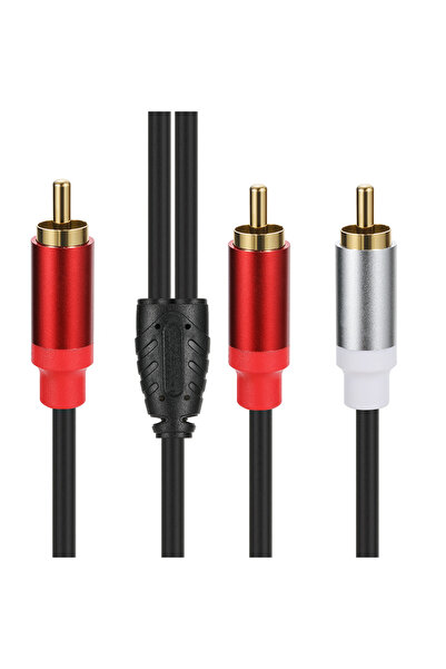 Choice 30cm RCA male to male RCA Cable Splitter 1 in 2 Out Male to Female Audio Cord Plug Converter for Car