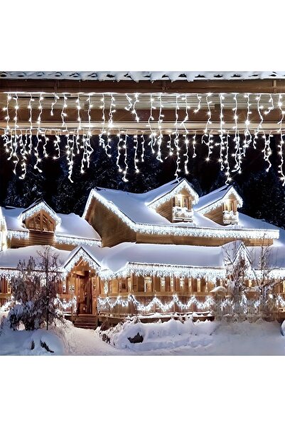 Choice سلسلة إضاءة LED بيضاء بطول 5.5 متر، 96 مصباح LED، 8 أوضاع إضاءة، تعمل ...