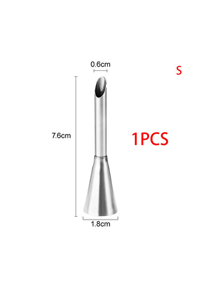 choice2 S 1PC 3pcs Cream Icing Piping Nozzle Tips,Stainless Steel Cream Puff ...