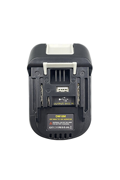 Choice محول بطارية DM18M DM18M مع مقبس شحن USB لبطارية Dewalt 20V وMilwaukee ...