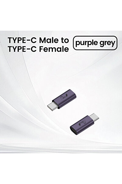 Choice أرجواني C-C ﻿   محول USB A/C ذكر إلى USB A/C أنثى لحماية البيانات ومضا...