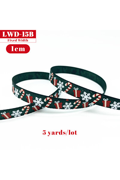Choice 5 ياردات LWD-15B 5 ياردات لكل مجموعة شرائط Grosgrain ذات طابع عيد المي...