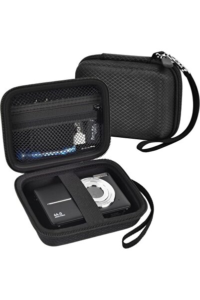 Choice حقيبة تخزين الكاميرا الرقمية السوداء (الحقيبة فقط) لكاميرات CAMKORY وK...