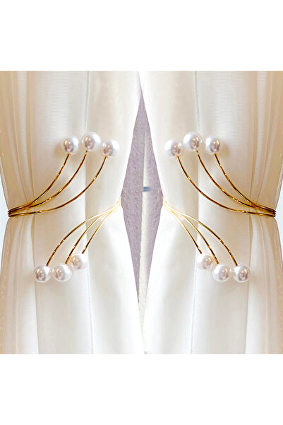 Choice مشبكان للستائر من سبائك اللؤلؤ باللون الأبيض - بدون حفر، زينة نافذة احتفالية مع مشبك تثبيت