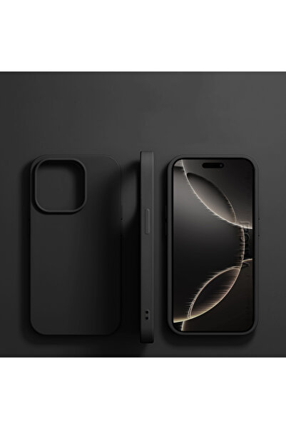 Choice جراب سيليكون سائل أصلي أسود لهاتف iPhone 15 Pro Max لهاتف Apple iPhone...