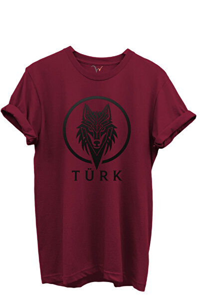 WİDİ Kurt and Turk Special Collection Series-6 Design Printed 100% Cotton T-Shirt
