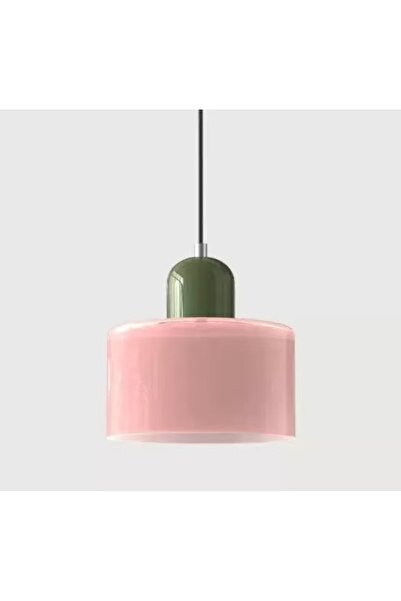 Choice ثريا صغيرة من الزجاج الملون باللون الأبيض الدافئ الوردي 3 لتزيين غرفة الطعام بجانب السرير