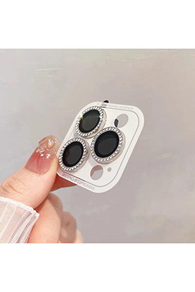 Choice لـ 17 (قطعتان فضيتان أخرى 3-2 قطعة واقي كاميرا فاخر من الألماس لهاتف I...