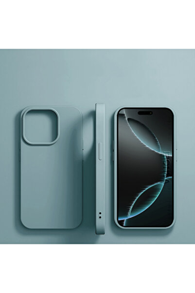 Choice جراب هاتف iPhone 14 الأصلي من السيليكون السائل باللون الأزرق الفاتح له...