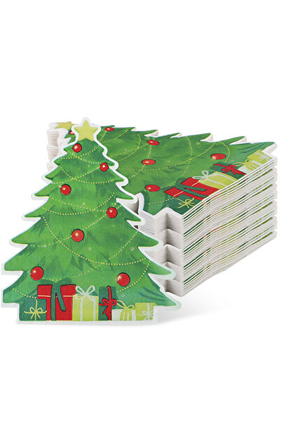 Choice 100Pcs Xmas Tree 20-100Pcs Christmas Disposable Paper Napkins Cute Sno...