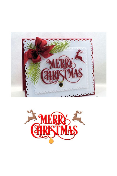 Choice4 H1634 تحيات موسم عيد الميلاد المجيد، إطار مرح، قوالب قطع، شجرة عيد ال...