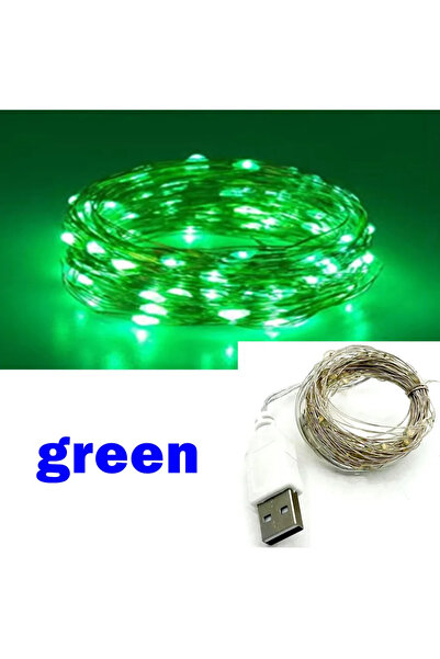 Choice 10 متر - 100 ليد أخضر USB سلك نحاسي أضواء الجنية جارلاند أضواء LED سلس...