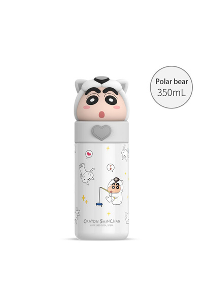 Choice ترمس كرتوني من الفولاذ المقاوم للصدأ من سانريو بحجم 350 مل، دب قطبي أب...