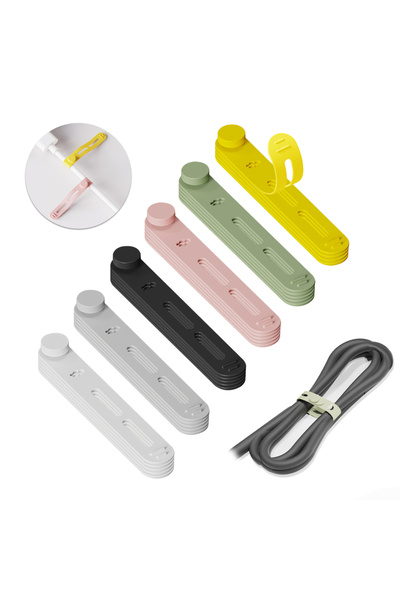 Choice 30 قطعة من أربطة الكابلات السيليكونية متعددة الألوان من UMUST، قابلة ل...