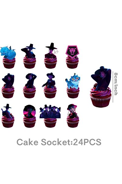 Miniso other 24pcs cake topper Saja Boys Kpop Demon Hunter Birthday Party Sup...