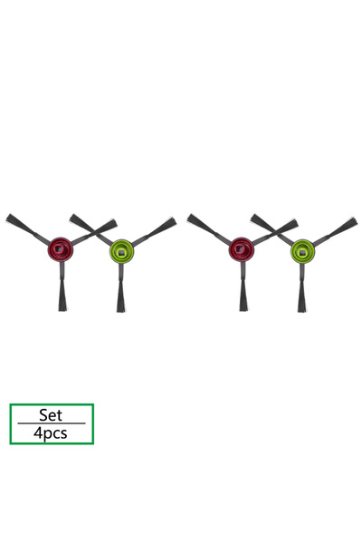 Choice 4pcs Side Brush For Ecovacs Deebot X1 OMNI T10 Turbo T8 T9 T9 AIVI T5 Max Sweeping Robot Vacuum Clea