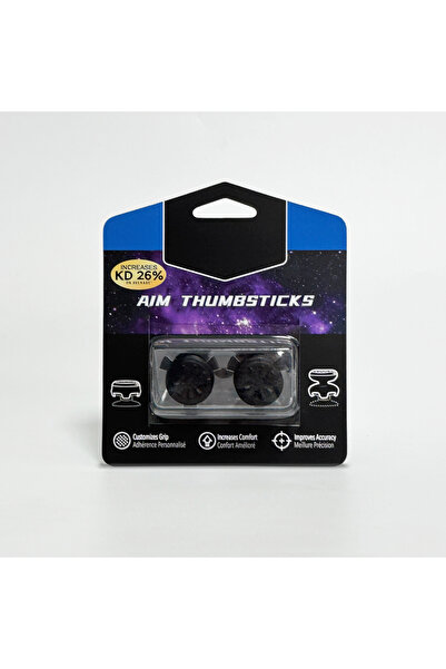 Choice JC-Black 2 قطعة قبضة إبهام من السيليكون لوحدة التحكم في الألعاب، لأغطي...