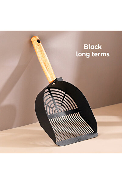 Choice مجرفة قمامة القطط من الفولاذ المقاوم للصدأ بمقبض طويل أداة تنظيف نفايات الحيوانات الأليفة لصندوق قمامة رمل التوفو للقطط S.